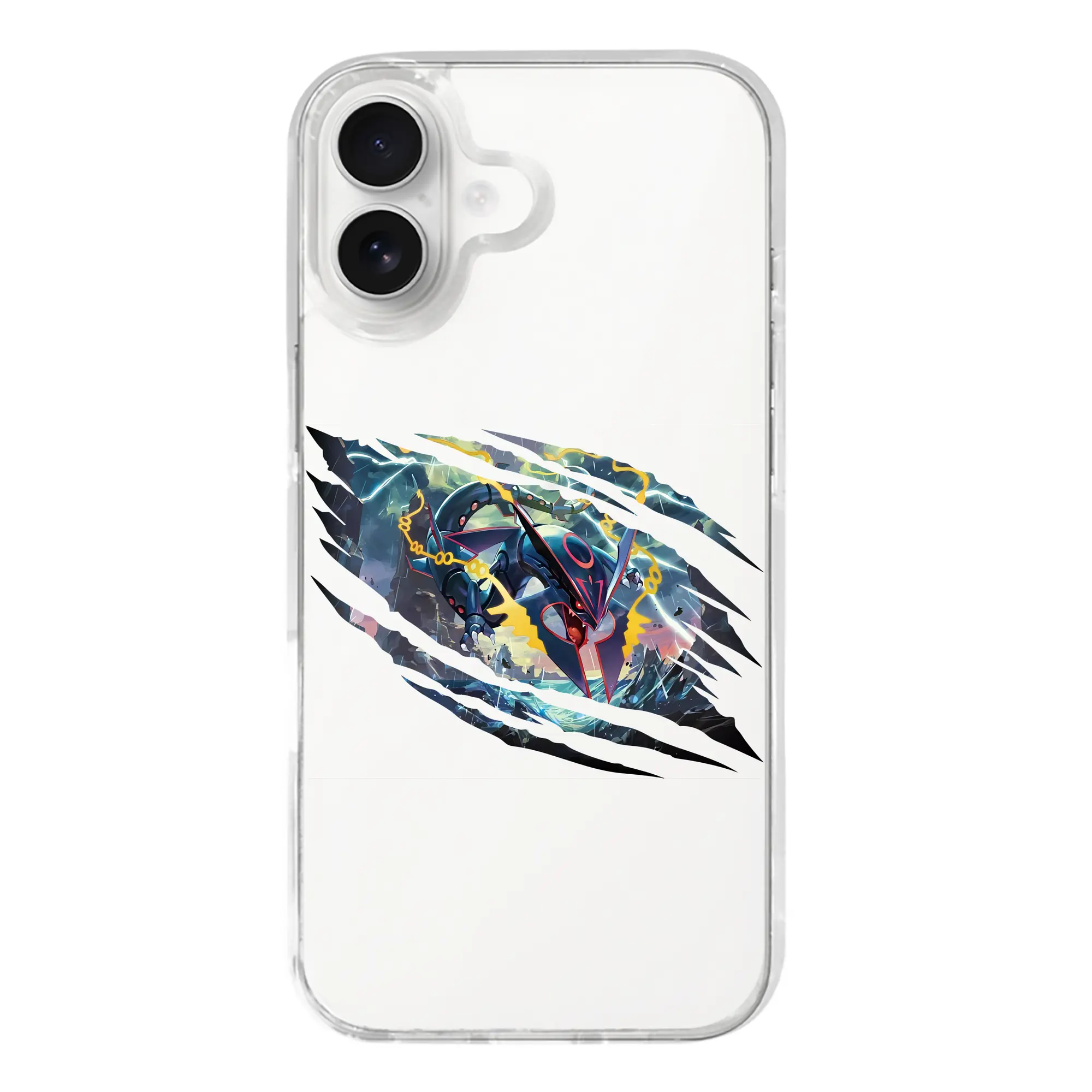 ポケモン グッズ,レックウザ - iPhone 17シリーズ 透明スマホケース – 薄型・耐衝撃・精密フィット保護カバー